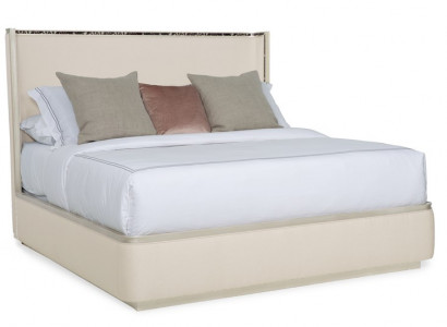 Bett 180x200 cm Textil Hotel Luxus Polster Sitz Stoff Design Bett Schlofzëmmer