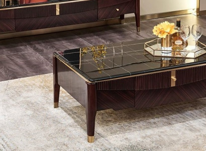Canapé Dësch Holz Dësch Niewendësch Sofa Canapé Dëscher Marmor Wunnzëmmer Design Miwwelen