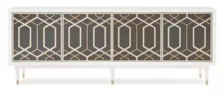 Design Miwwelen Luxus Kommoden Lowboard Wunnzëmmer Sideboard Modern Holz Schief