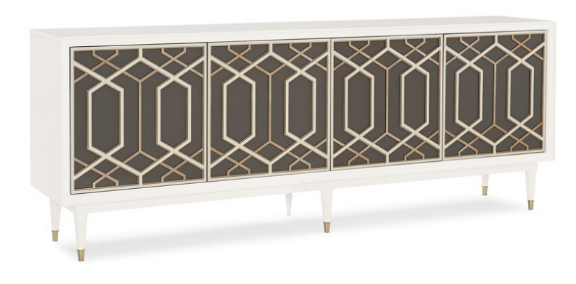 Design Miwwelen Luxus Kommoden Lowboard Wunnzëmmer Sideboard Modern Holz Schief
