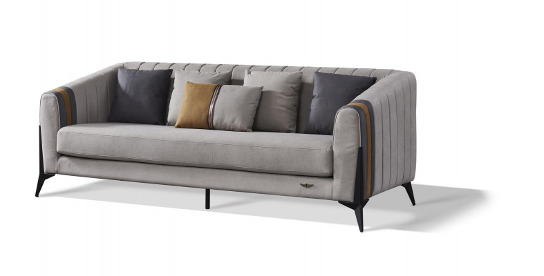 Klassesch 3 Sëtzer Designer Sofa Polstersofaen Couchë Lieder Dräisëtzer