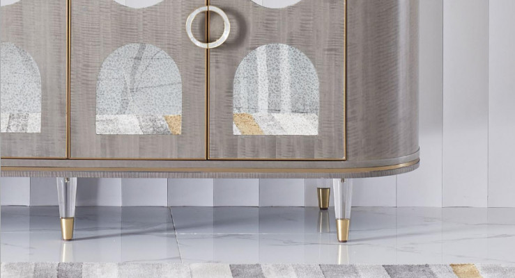 Kommoden Kommoden Designer Board Schief Schiefholz Sideboard Regal