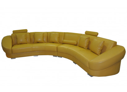 Ronneck Sofa Couch Polster XXL Grouss Ronn Couchen Wunnlandschaft U Form giel Nei