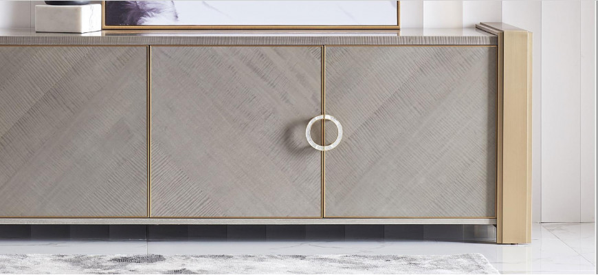 Kommod Designer Sideboard Schaf Deko Wunnzëmmer Regal