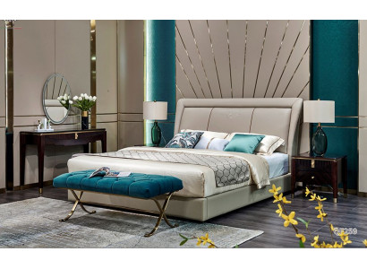 Bett Better Këssen Duebel Bestietnes Luxus Lieder Modern Designer Schlofzëmmer Miwwelen