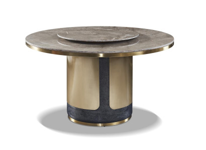 Design Holzdësch Ronn Iessdësch Ronn Dëscher 135cm Deko Luxus Klass