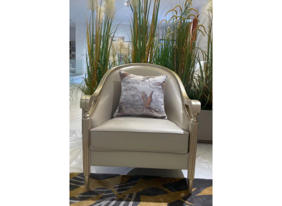 Fauteuil italienesche Stil Miwwelen Ariichtung Miwwelen Holz Stull Einsëtzer Kinneks.