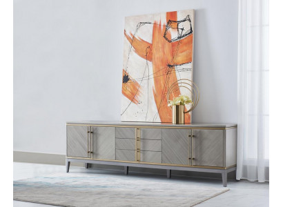 Luxus Säitendësch tv Lowboard rtv xxl Schaf Dësch Wunnzëmmer Holz rtv
