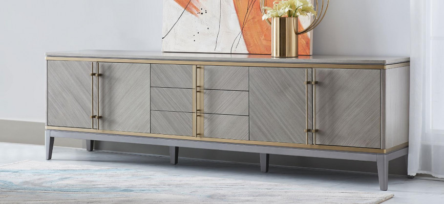Design Kommode Anrichte Dekor Side Low Board Schaf Wunnzëmmer Regal