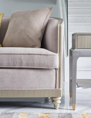 Wunnzëmmer Luxus Fautteuil Hotel Polster Deko Modern Einsëtzer Designer Gro