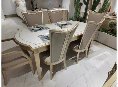 Design Luxus Holz Dësch Iesszëmmer Miwwelen Iessdëscher Hotel Ariichtung Dësch 180x90