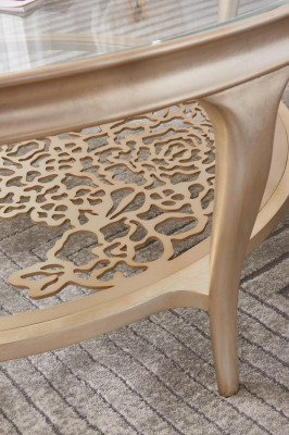 Cafésdësch Couchtisch Dësch Sofa Couch Design Dëscher Holz Wunnzëmmer
