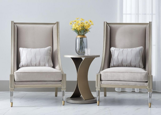 Klassesch Ouerensessel Still Canapé Sofa Polster Sëtz Lounge Relax Club Stoff.