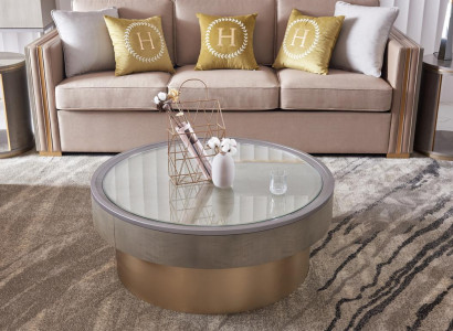 Ronnen Design Couchtisch Glas Ronntisch Säitendëscher Ronn Sofa