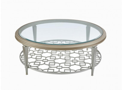 Couchtisch Bäistelltisch Dësch aus Glas Wunnzëmmer Designerdësch Miwwelen Ronn