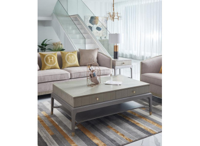 Luxus Canapé Dësch Wunnzëmmer Holzdëscher Héichwäerteg Miwwelen Niewendësch