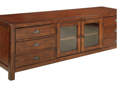 RTV-Sideboard Schaf Kommouden Holz Low-Board Regal 196cm Wunnzëmmer