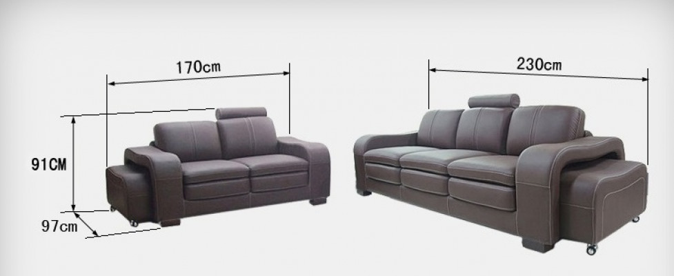 Ledersofa Couch Wunnlandschaft 3+2+1 Still Garnitur Design Modern Sofa A1112