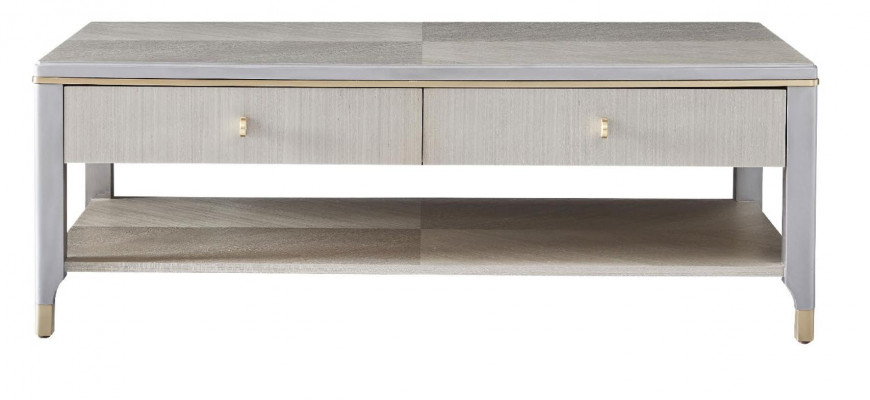 Klassesche Luxus Designer Dësch Deko Sofa Wunnzëmmer Dësch Bäistell.