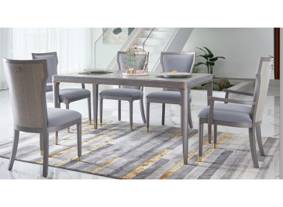 Luxus Miwwelen Iessdësch Dësch Iesszëmmer Wunnzëmmer Holz Edelstol Design