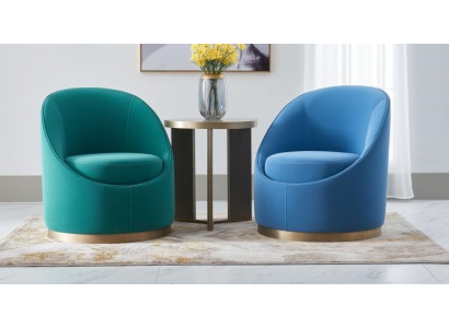 Türkeschen Wunnzëmmer Design Sessell Einsitzer Gepolstert Miwwelen Lounge Club