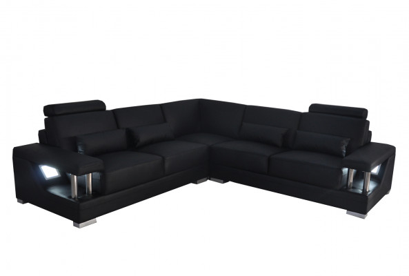 Ledercouch Couch Wunnlandschaft Eckdeco Garnitur Design Modern Sofa L-Form