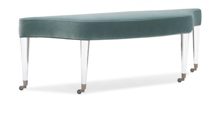 Hocker Zëmmer Polster Textil Stoff Modern Hocker Design Bänken Wunn Schlof Bank