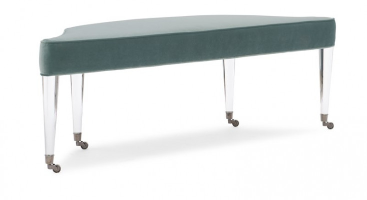 Hocker Zëmmer Polster Textil Stoff Modern Hocker Design Bänken Wunn Schlof Bank