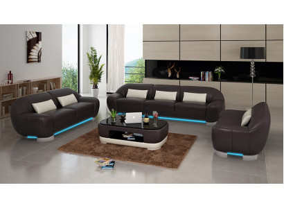 Liederdivan Canapé Sofa-Ecksofa-Eckgarnitur Design Dekor Modern Sofa