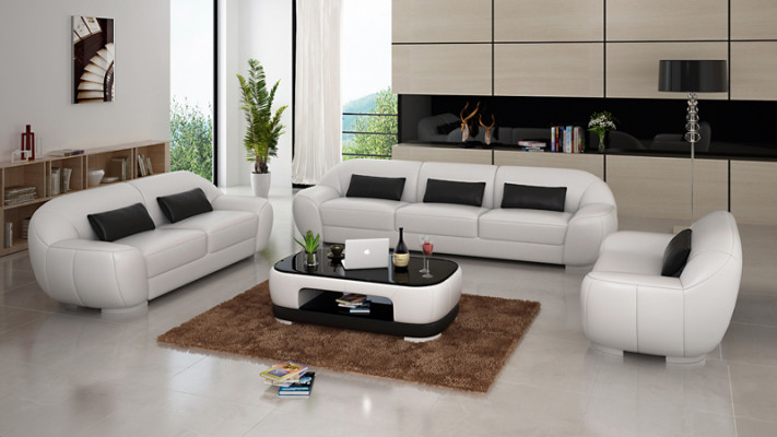 Liederdivan Canapé Sofa-Ecksofa-Eckgarnitur Design Dekor Modern Sofa