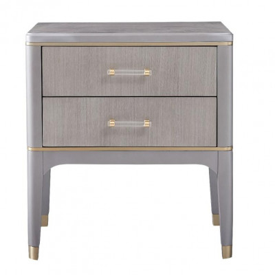 Design Nuetsdësch Konsol Metall Dekor Glanz Dëscher KOnsollen Schlofzëmmer