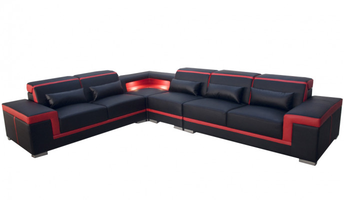 XXL Ecksofa Liedersektion Wunnlandschaft Garnitur Design Modern Sofa L-Form G8020B