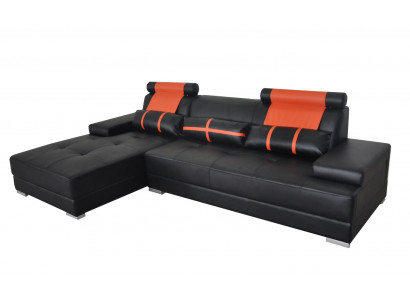 Design Liederpolster XXL Sëtz Zëmmer Wohn Sofa Canapé Designer Eck.