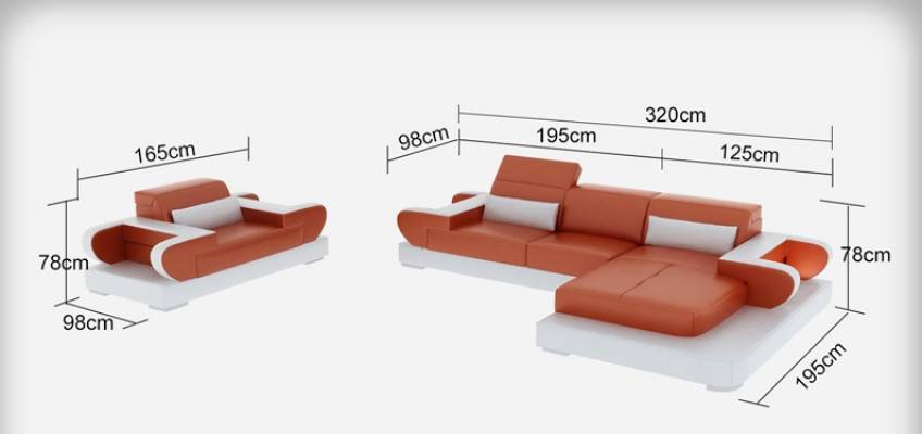 Design XXL Grousst Sofa Ecksofa Lieder Sofa Canapé Sesselen Polster Wunnlandschaft G8002E