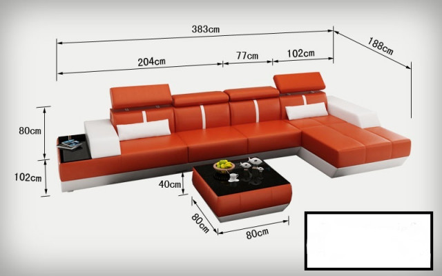 Ledercouch L-Form Canapé Wunnlandschafte Eckcouch Garnitur Design Modern Sofa USB Eu