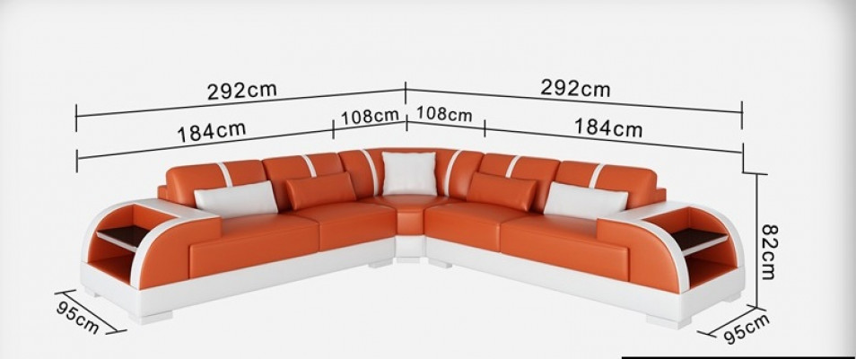 Lieder Canapé Couch Wunnlandschaft Eckssofa Eck Garnitur Design Modern LED USB Canapé