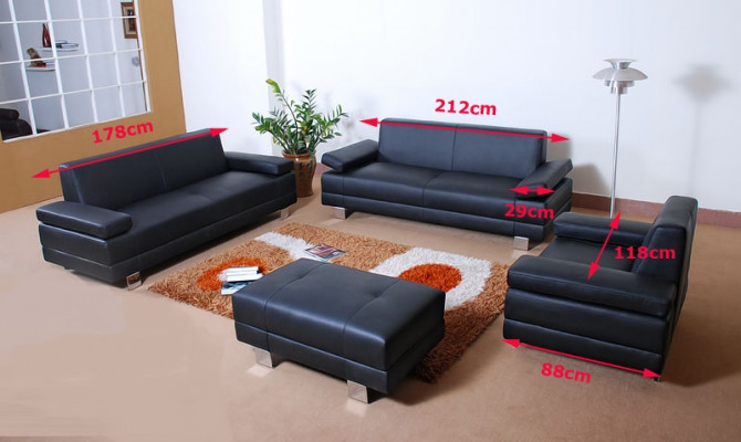 Sofa Set 3+2 Sëtzer Set Design Sofa Polster Couchen Couch Modern Luxus Nei