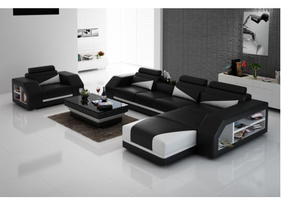 Liederdivan Canapé Wunnlandschaft Eckcanapé L Form Design Modern Canapé Nei G8018F