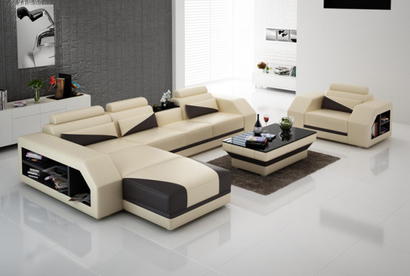 Liederdivan Canapé Wunnlandschaft Eckcanapé L Form Design Modern Canapé Nei G8018F