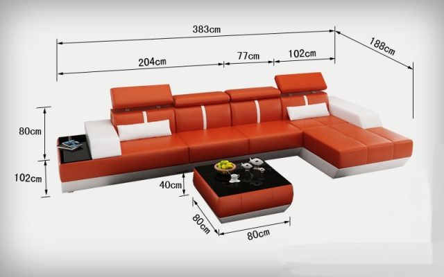 Lieder Canapé L-Form Couch Wunnlandschaft Eckcanapé Garnitur Design Modern Canapé K5015B