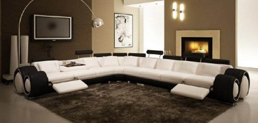 LEEDERZOF ECKCANAPÉ DESIGNZOF LEEDERCANAPÉ ECKZOF WUNNLANDSCHAFT SCHWAZ WÄISS