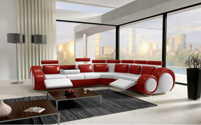 LEEDERZOF ECKCANAPÉ DESIGNZOF LEEDERCANAPÉ ECKZOF WUNNLANDSCHAFT SCHWAZ WÄISS