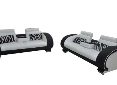 Sofa Couch Sëtz Polster Komplett Set Garnitur 3+3 Sofae Designer Couches Lieder