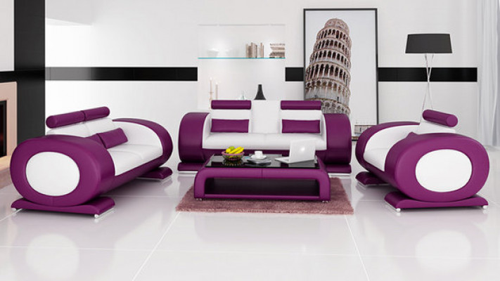 Sofa Couch Lieder Sëtz 3+2+1 Komplett Set Garnitur Designer Modern