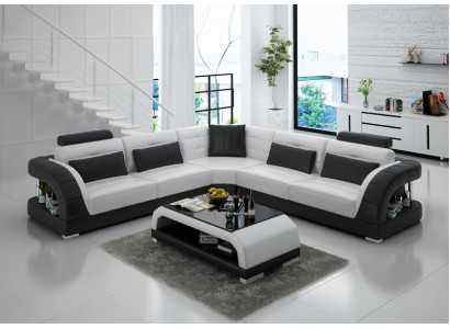 Liederdivan Divan Canapé Wunnlandschaft Modern Eck Eckdivan Design Garnitur