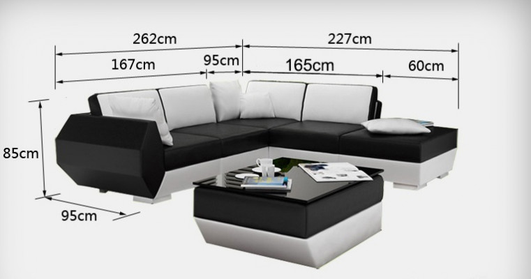 Elegante Lieder-Stécker-Sofa Multifunktionell a stilvoll fir Äert Doheem