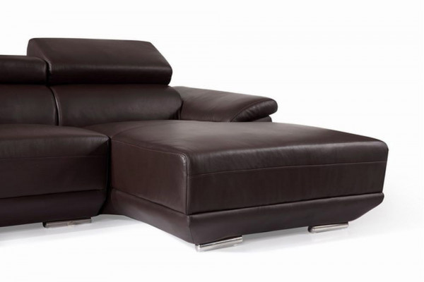 Wunnlandschaft Ecksofa Ledersofa mat USB, Sofa Couch Polster Sëtz Eck Garnitur