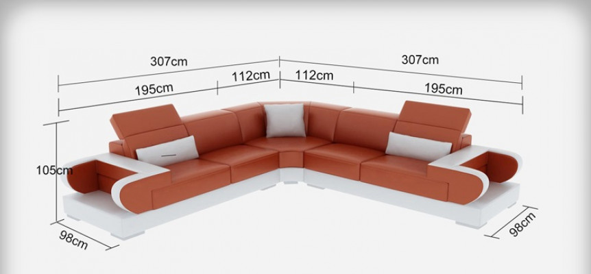 Entdeckt Luxus a Komfort mat eisem exklusiven L-Form Designer.