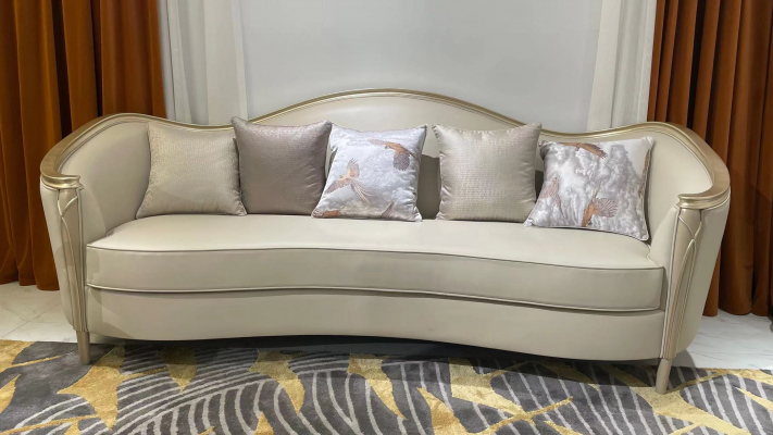 Luxus Sofa Miwwelen Wunnzëmmer Sofas 3-Sëtz Couch Massivholz Italieneschen Stil Nei