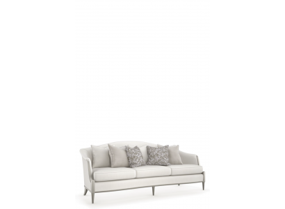 Design Sofa 3 Sëtz Wohnzimmer Stoff Couch Polster Sofas Nei Gri Textil Miwwelen
